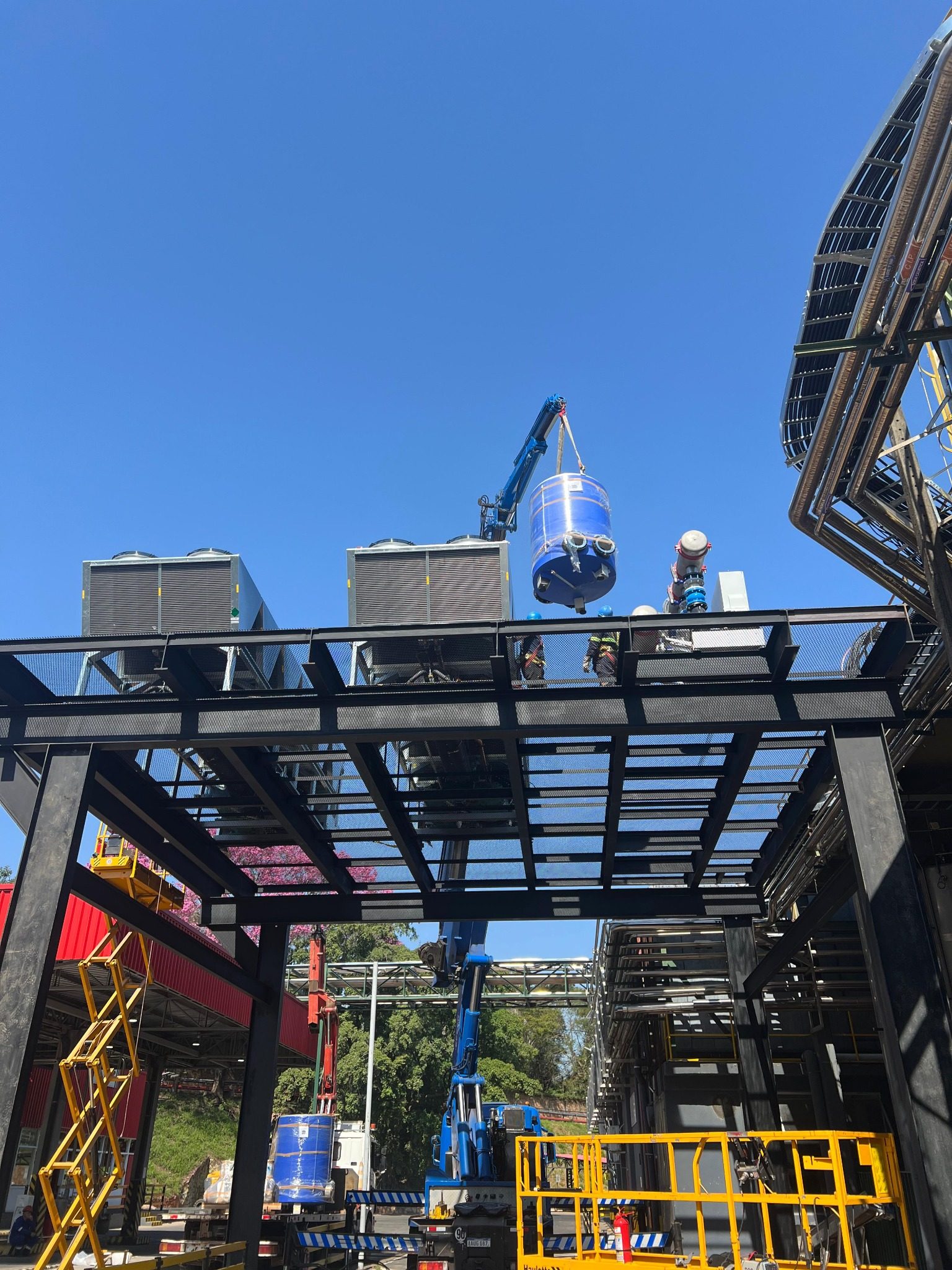 Industrial HVAC installation