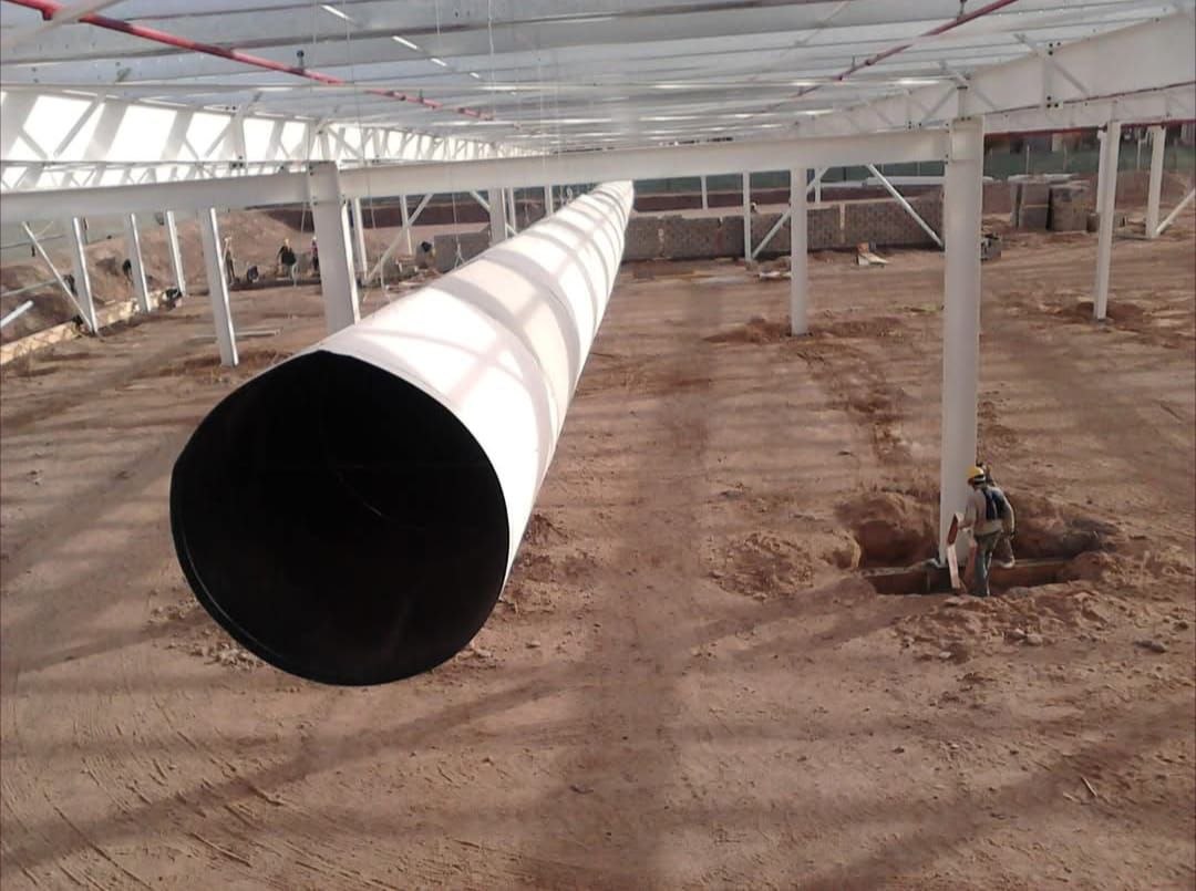 Large duct installation